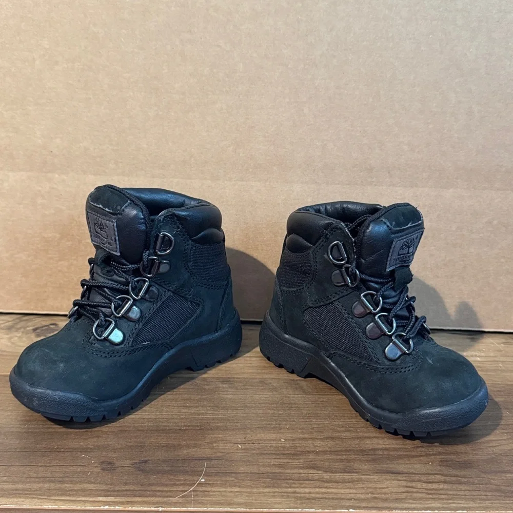 Timberland Infant 6 Inch‎ Field Boots Black Size 6.5
